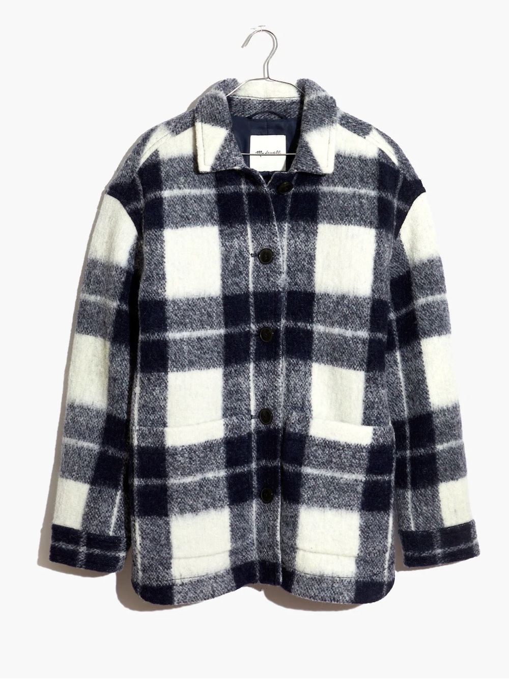 NWT Madewell Wool Blend Plaid Shacket